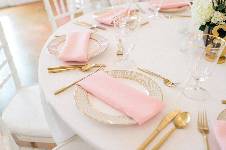 blush and gold banyan estate wedding