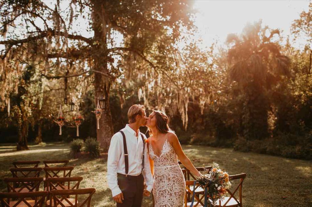 Boho New Smyrna Beach Barn Wedding