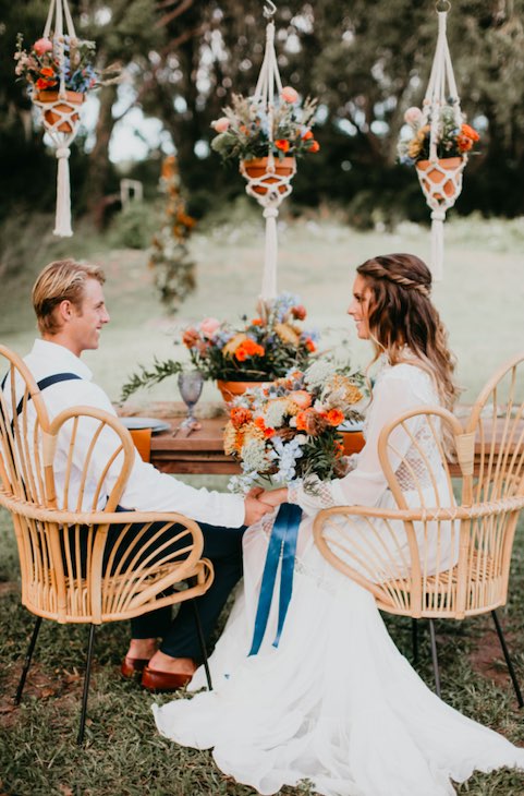 Boho New Smyrna Beach Barn Wedding