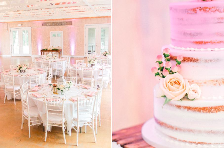 Romantic rose blush Banyan estate wedding