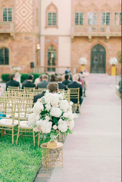 elegant outdoor Ringling Museum wedding