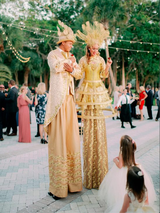 elegant outdoor Ringling Museum wedding