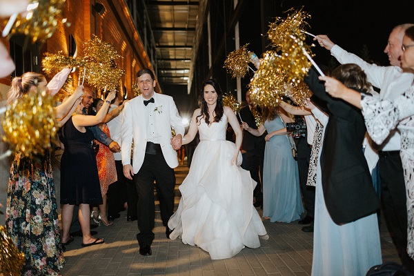 A Chair Affair, Armature Works Wedding,Monika Gauthier Photography, Bride and Groom Exit