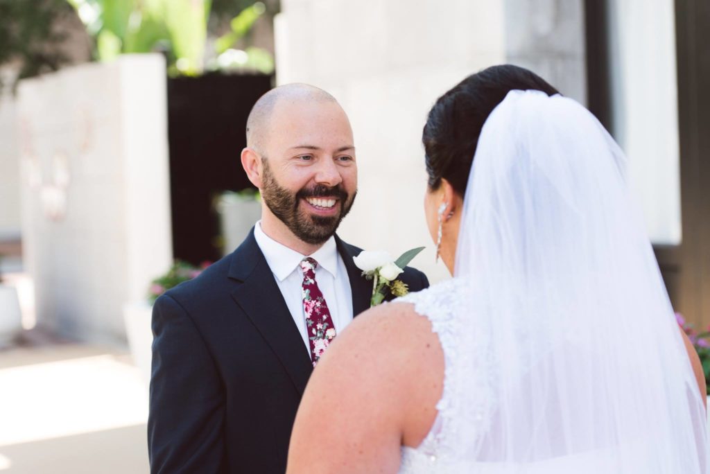 tropical chic Le Meridien Tampa wedding