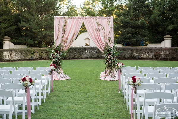 Hard Rock Hotel, A Chair Affair, Cricket Photo and Cinema, outdoor ceremony, white folding chairs