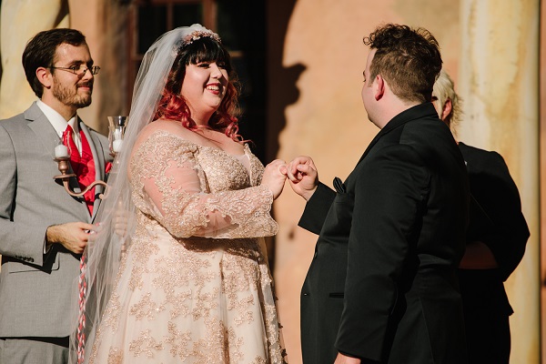 Howey Mansion, A Chair Affair, J. Lebron Photography,outdoor wedding ceremony, Rose Gold Charger