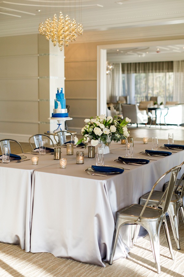 Lake Nona Country Club, Victoria Angela, A Chair Affair, Silver and Blue Wedding