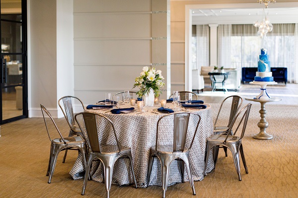 Lake Nona Country Club, Victoria Angela, A Chair Affair, Silver and Blue Wedding