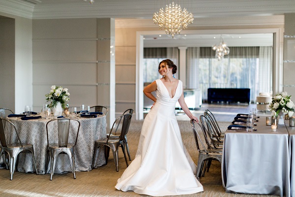 Lake Nona Country Club, Victoria Angela, A Chair Affair, Silver and Blue Wedding