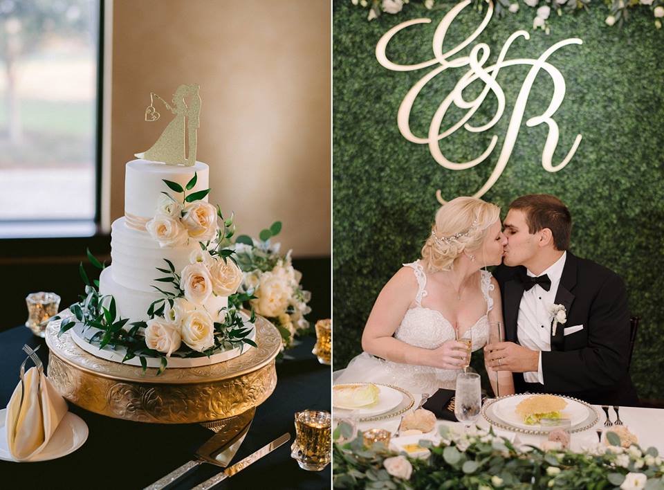 Bella Collina Black and Gold Wedding chair affair wedding