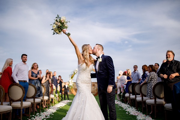 Bella Collina, A Chair Affair, blush and gold wedding