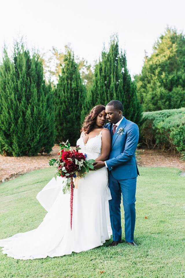 red and purple bella collina wedding chair affair