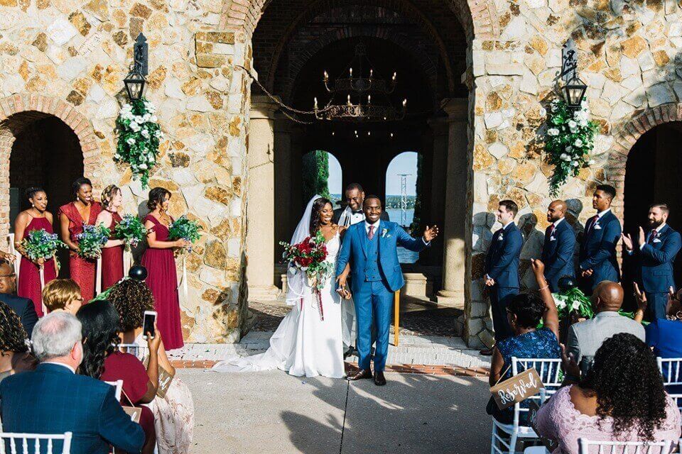 red and purple bella collina wedding chair affair