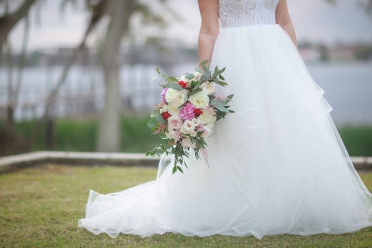 St. James Episcopal Church Bouquet and Dress