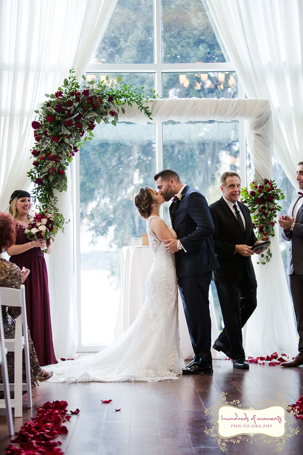 Lake Mary Events Center, Burgundy and Gold Wedding, A Chair Affair