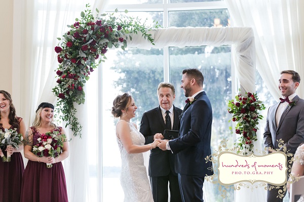 Lake Mary Events Center, Burgundy and Gold Wedding, A Chair Affair