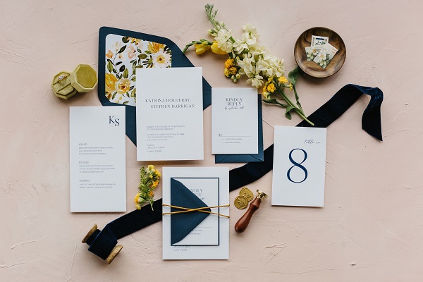 HAUS820-NAVY AND GOLD WEDDING