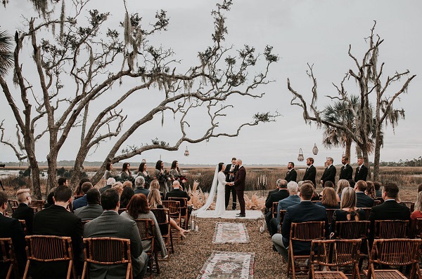 Moody St Augustine Marsh Wedding- Fall Wedding- A Chair Affair