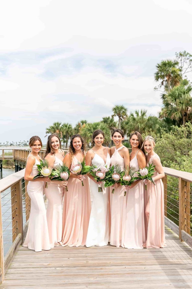 Riverside Pavillion Bridal Party Portrait