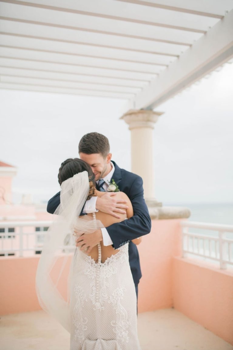 Hyatt Regency Clearwater Beach Bride and Groom First Look