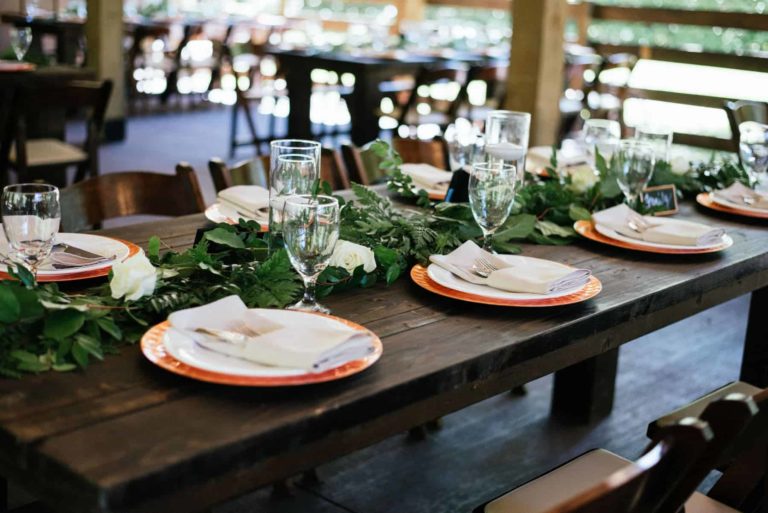 New Smyrna Beach Reception Table Decor