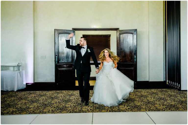 Bella Collina bride and groom entrance