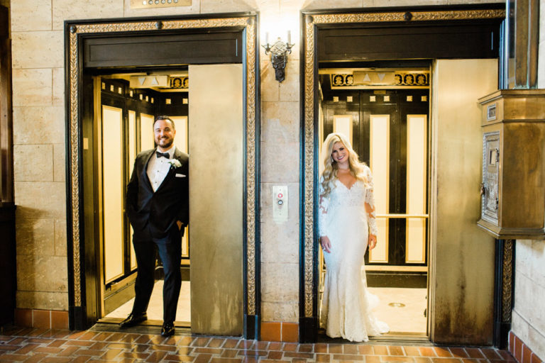 Bride and Groom Preceremony at the Treasury on the Plaza