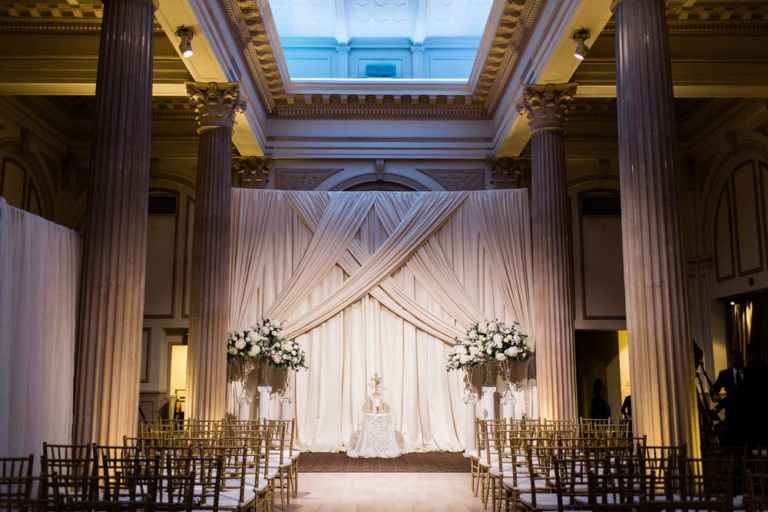 Gold Chiavari Chairs with White Pads