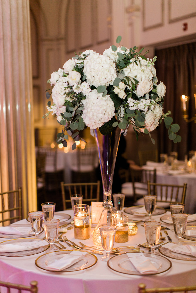 Gold and Glass Place Settings