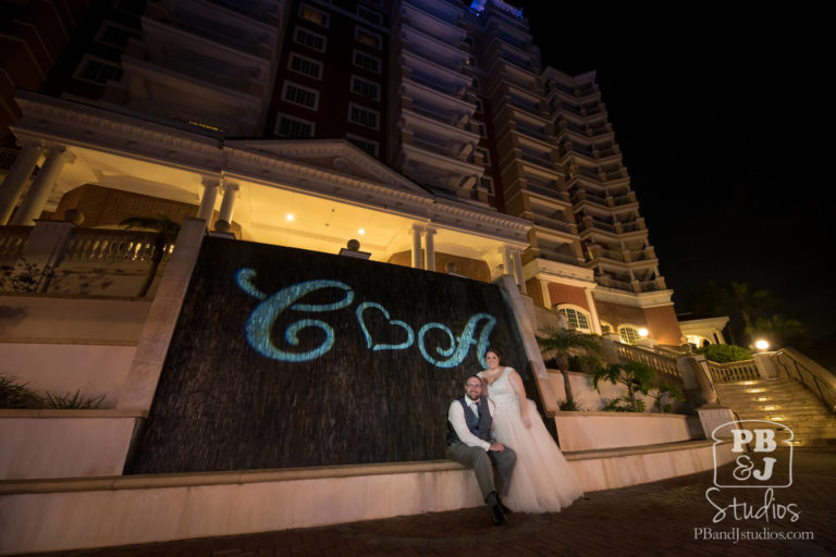 Bride and Groom at Reunion Resort