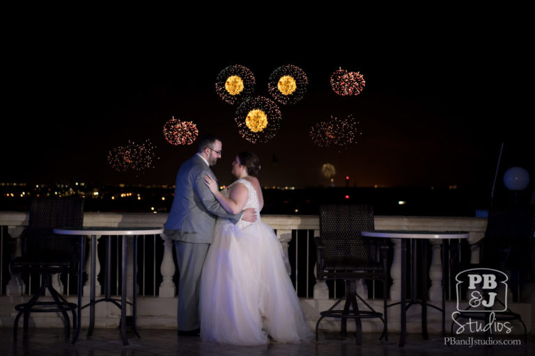 Fireworks after Wedding Reception