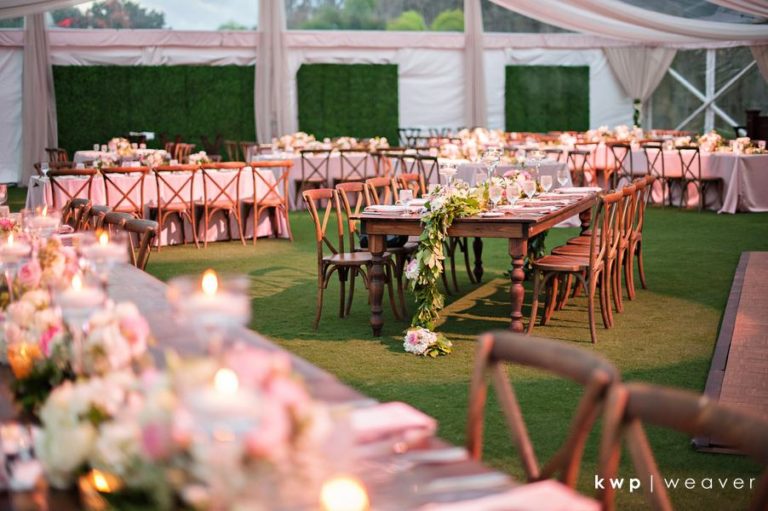 French Country Chairs at Wedding Reception