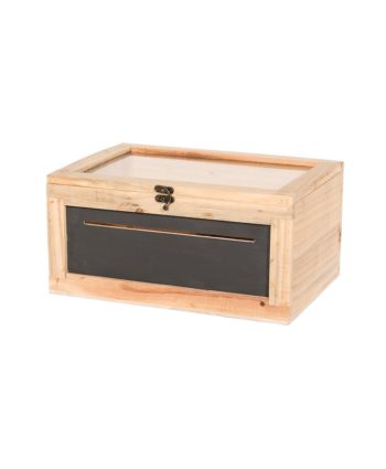 Wooden Card Box with Chalkboard Front - A Chair Affair Rentals