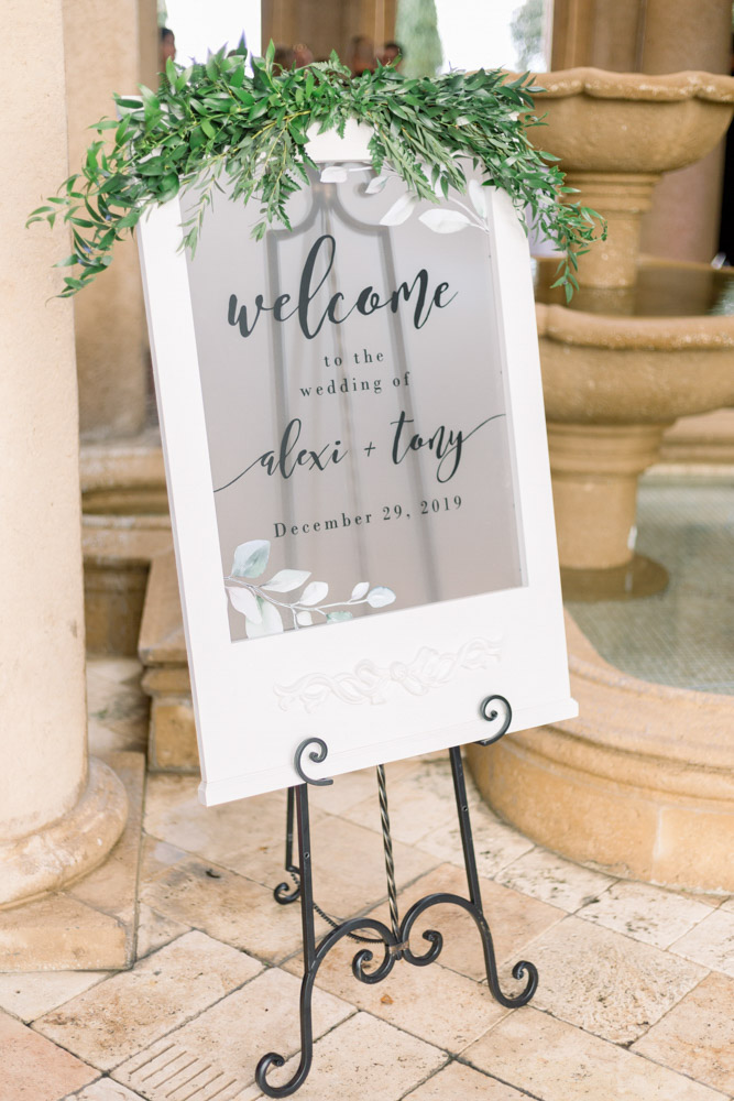 Wedding Sign at Bella Collina