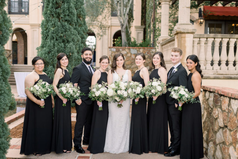 Bridal Party in Black