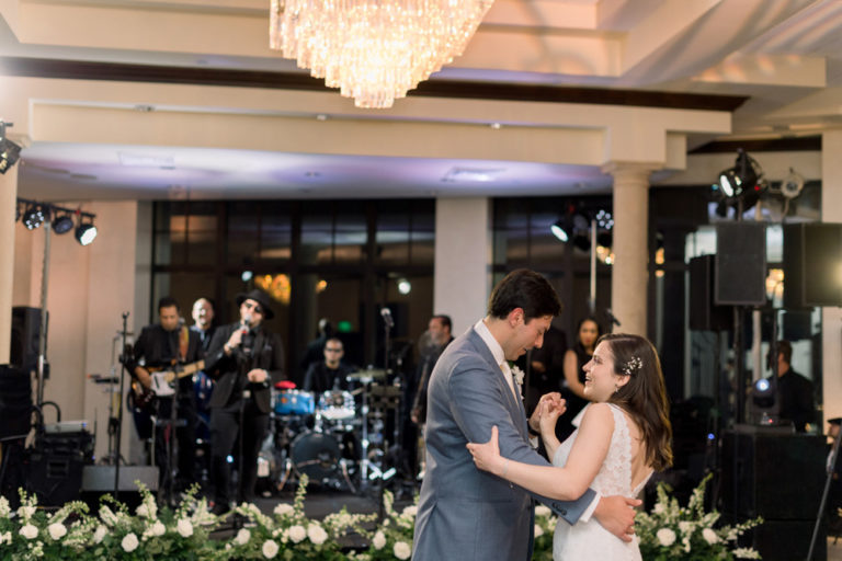 Bride and Groom Dancing