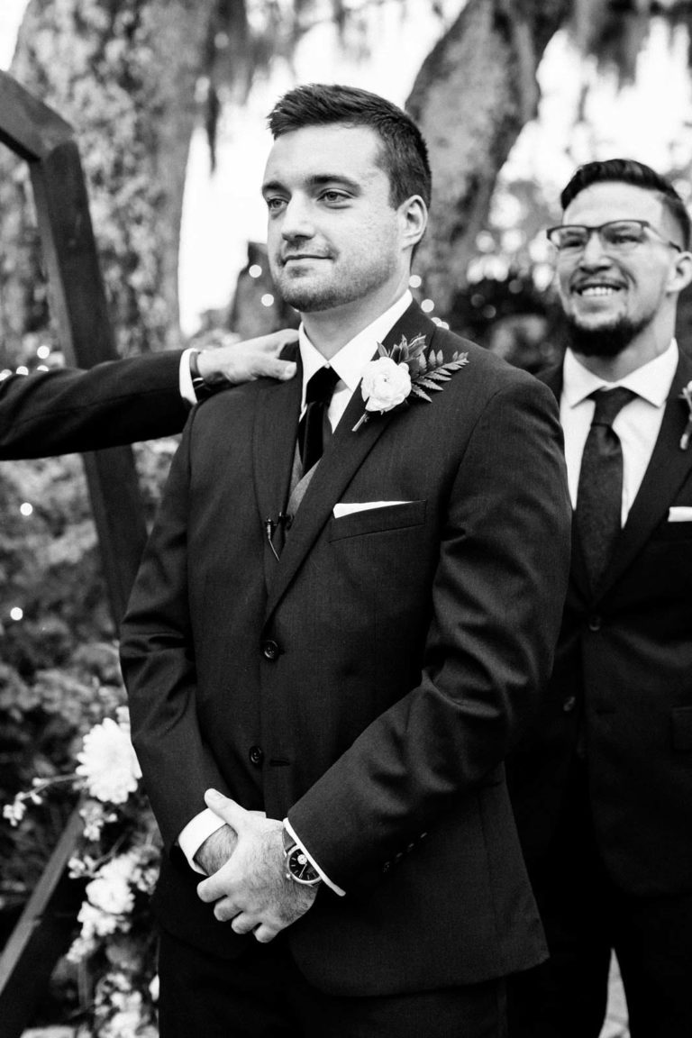 Groom at Ceremony