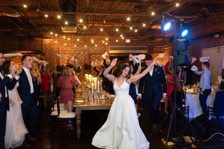 Reception Excitement for Rollins College Couple