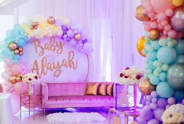 Glamorous Gold Baby Shower-A Chair Affair