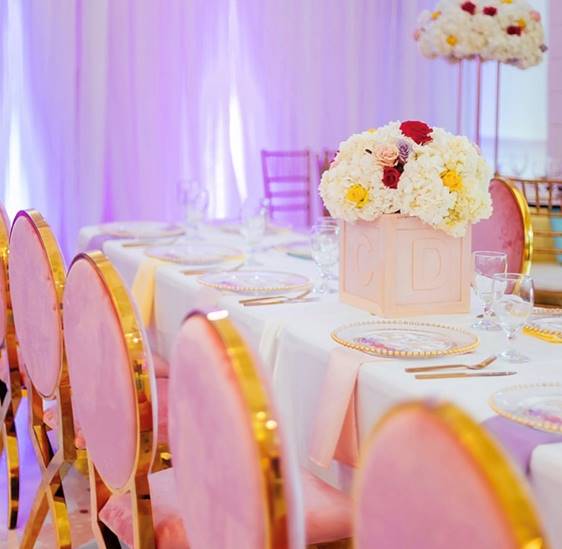 Glamorous Gold Baby Shower-A Chair Affair