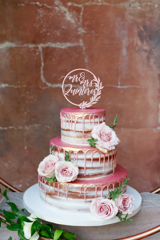 Pink Wedding Cake