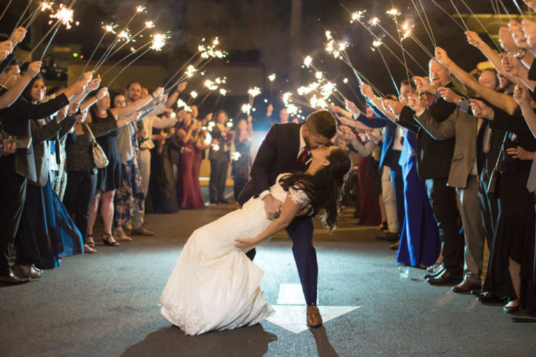 Sparkler Send off at Mission Inn