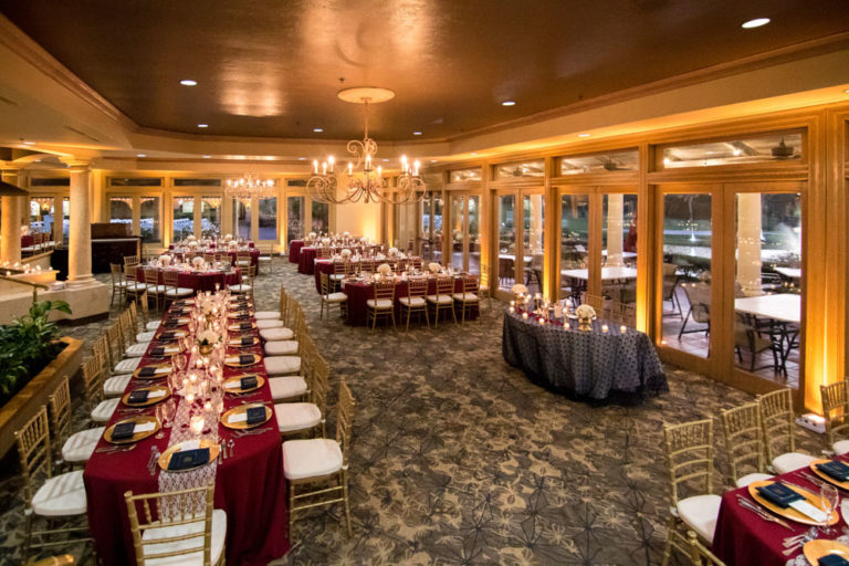 gold chiavari chairs with ivory pads