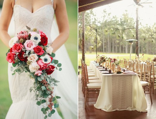 skyline-ranch-garden and gold wedding