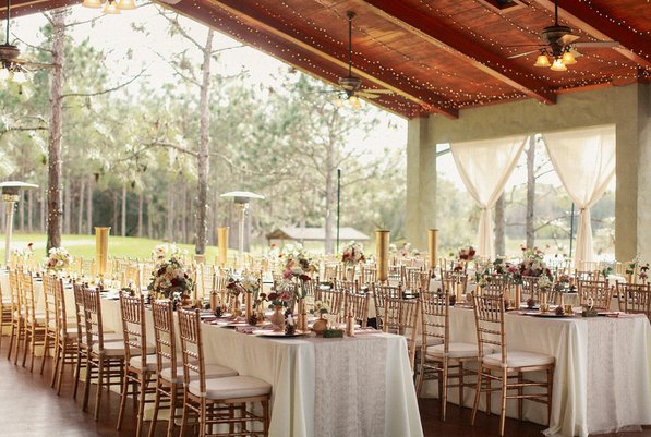 skyline-ranch-garden and gold wedding