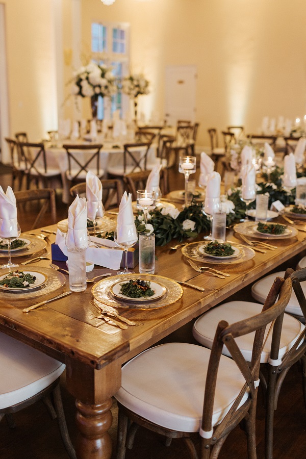 The Orlo Wedding-A Chair Affair-Monaco Table-french county chair- bride and groom