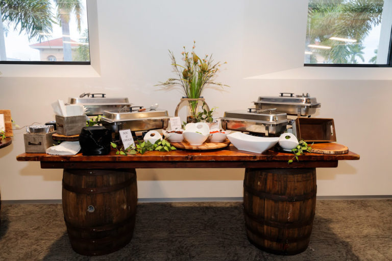 Mahogany Buffet Table Rustic Event