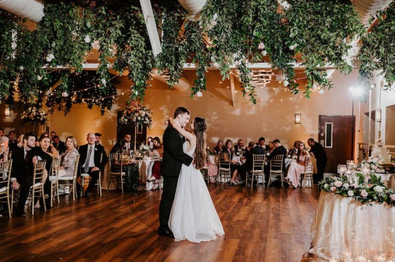 Sunken Gardens Wedding Reception First Dance