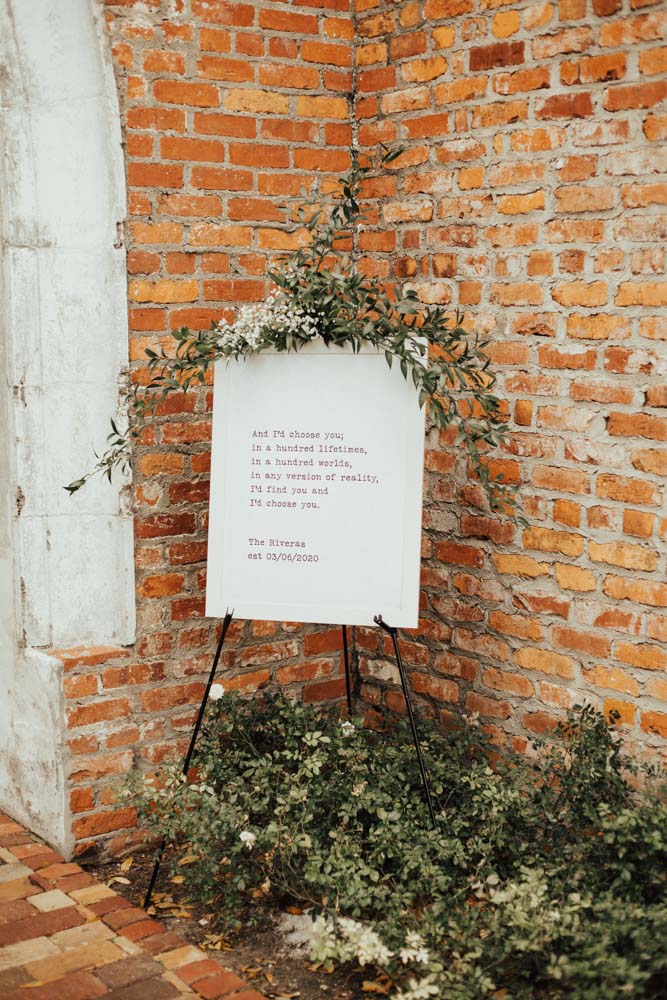 Casa Feliz Wedding Sign