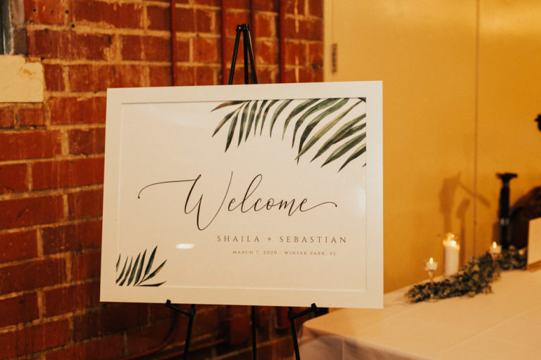 Wedding Welcome Sign